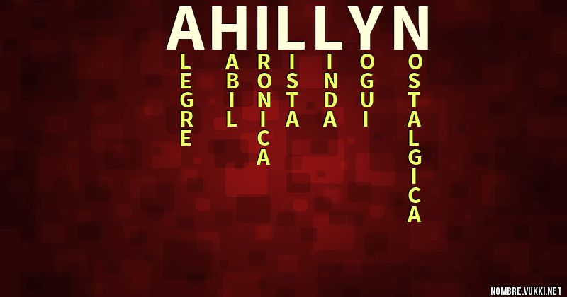 Acróstico ahillyn