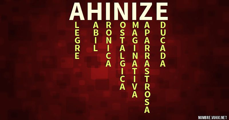Acróstico ahinize