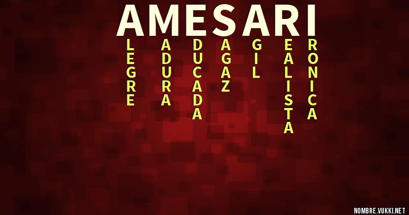 Acróstico amesari