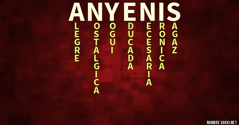 Acróstico anyenis