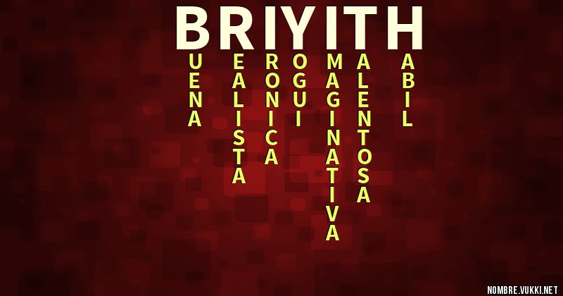 Acróstico briyith