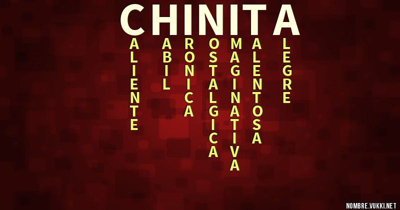 Acróstico chinita