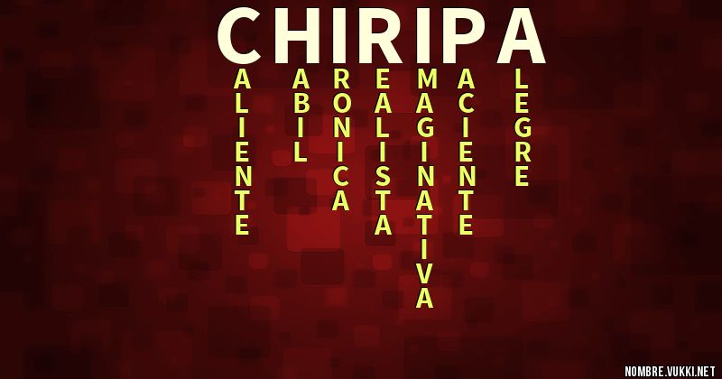 Acróstico chiripa