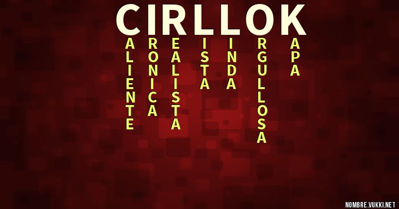 Acróstico cirllok