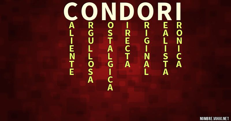 Acróstico condori