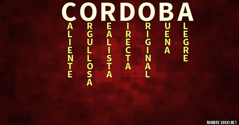 Acróstico cordoba