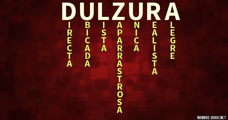 Acróstico dulzura