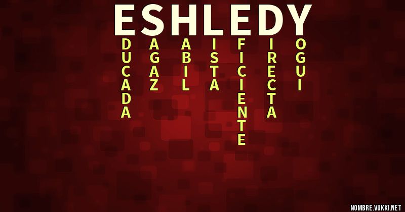 Acróstico eshledy