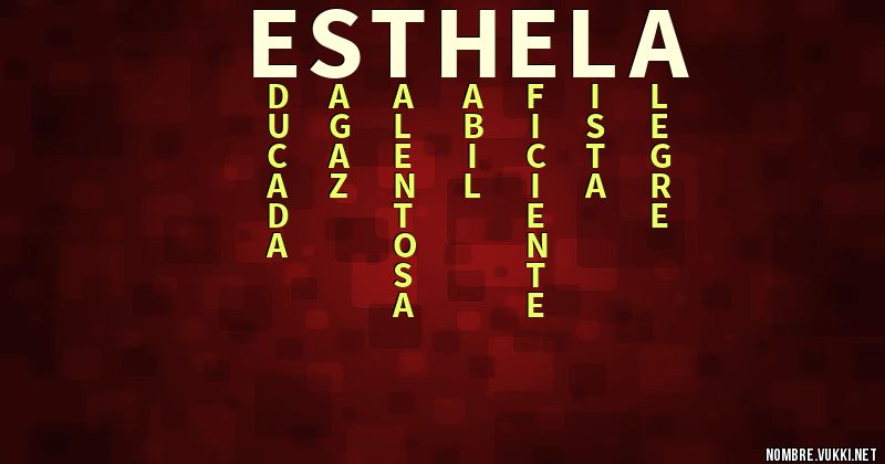 Acróstico esthela