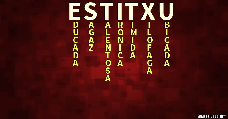 Acróstico estitxu