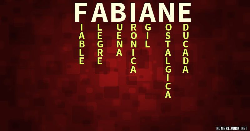 Acróstico fabiane