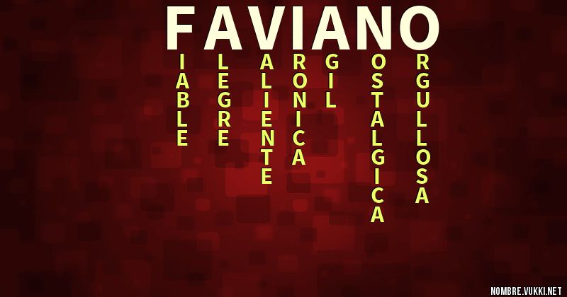 Acróstico faviano