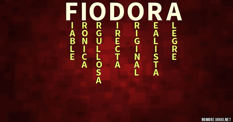 Acróstico fiodora