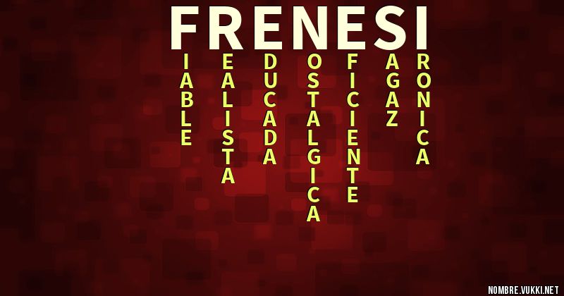 Acróstico frenesi