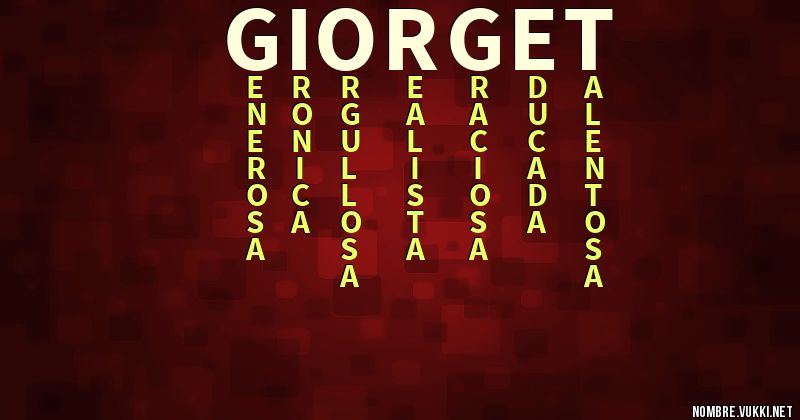 Acróstico giorget