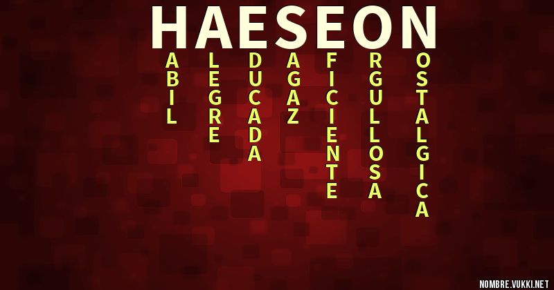 Acróstico haeseon