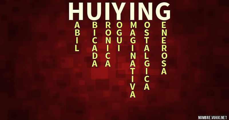 Acróstico hui ying