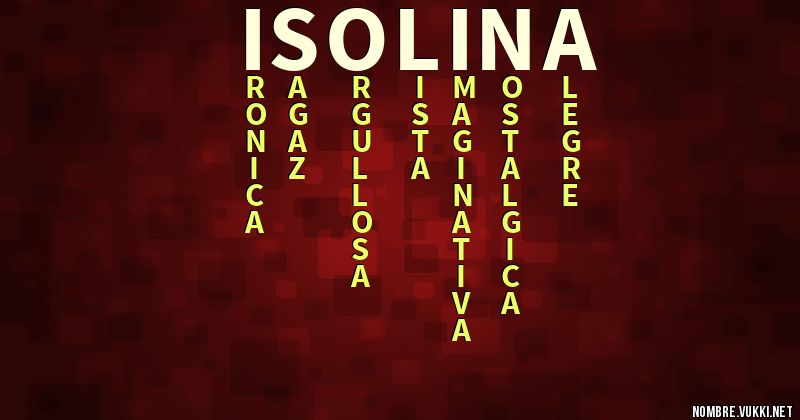 Acróstico isolina