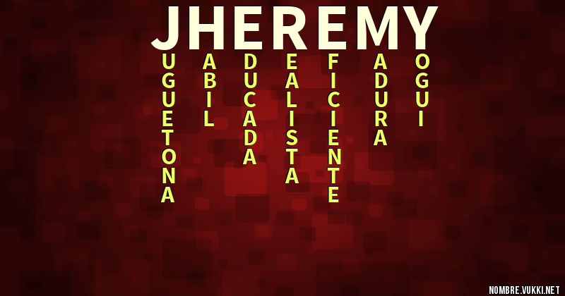 Acróstico jheremy