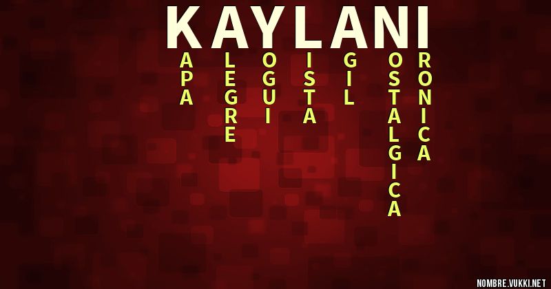 Acróstico kaylani