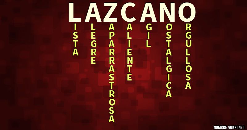 Acróstico lazcano