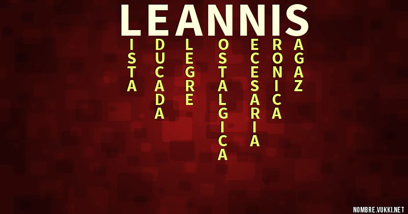 Acróstico leannis