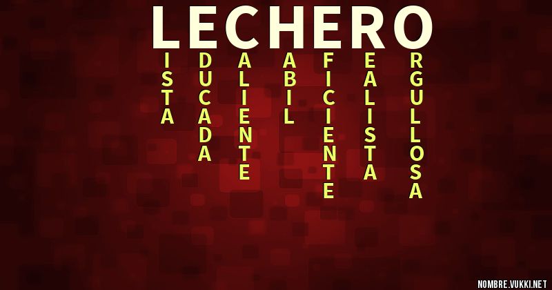 Acróstico lechero
