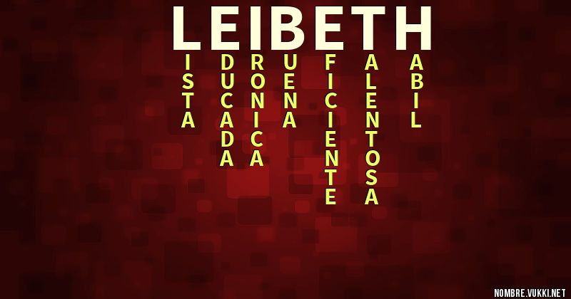 Acróstico leibeth