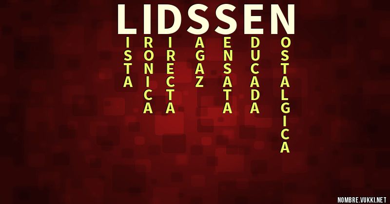 Acróstico lidssen