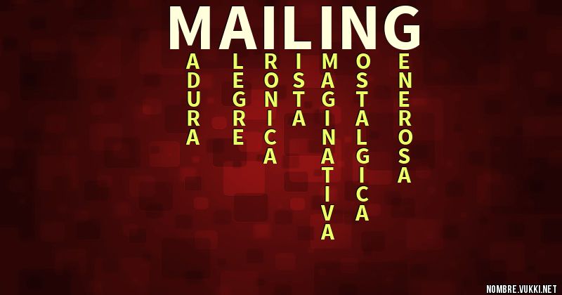Acróstico mailing