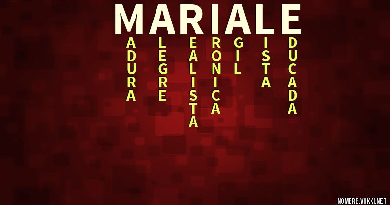 Acróstico mariale