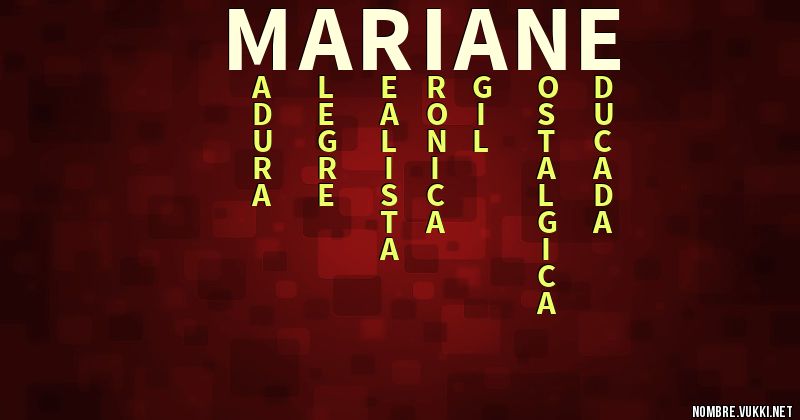 Acróstico mariane