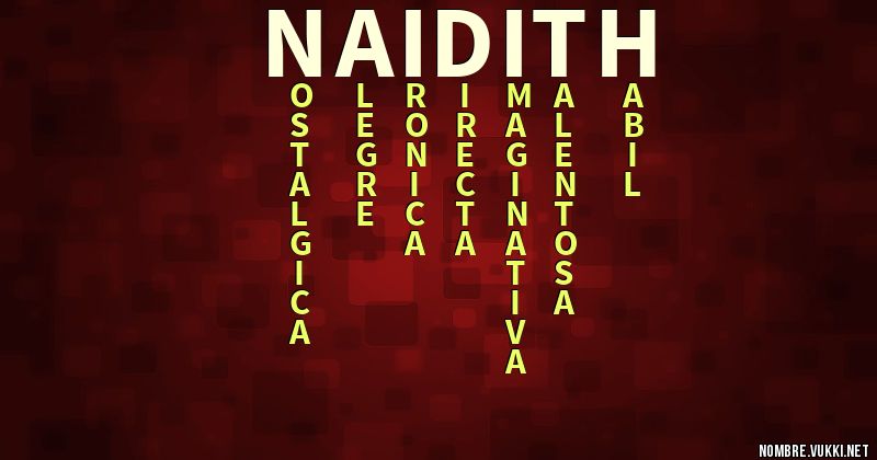 Acróstico naidith