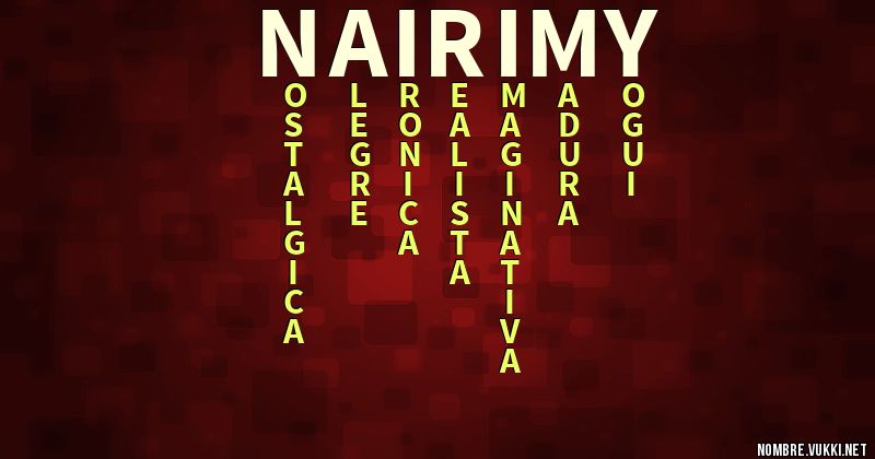 Acróstico nairimy