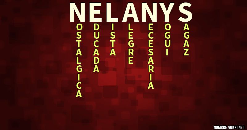 Acróstico nelanys