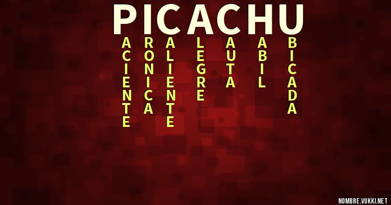Acróstico picachu