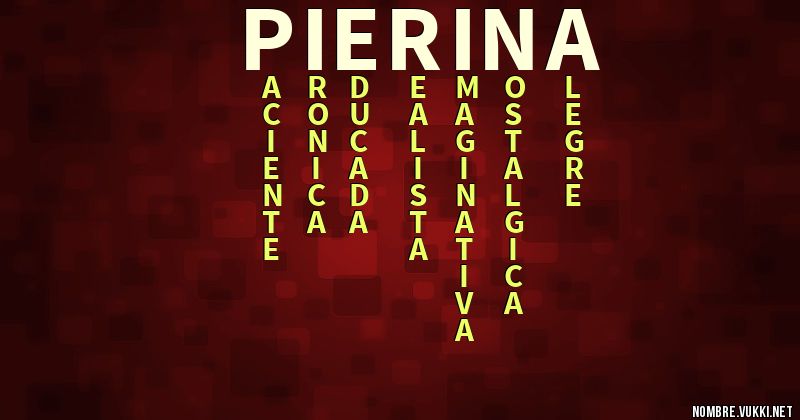 Acróstico pierina