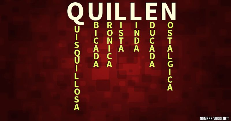 Acróstico quillen