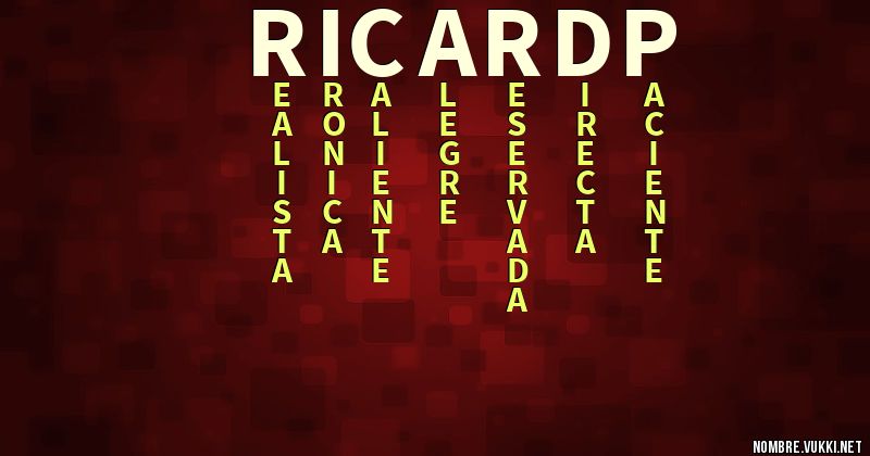 Acróstico ricardp