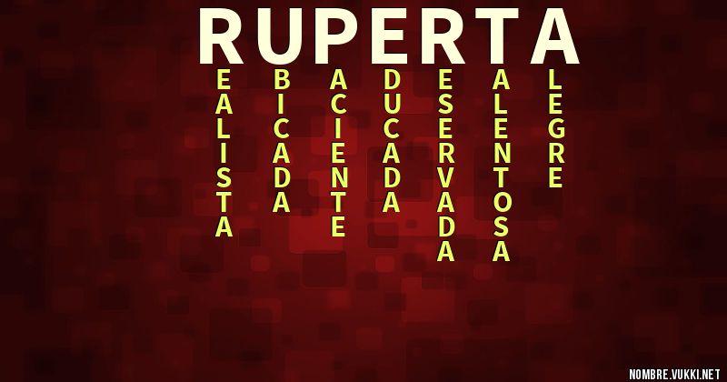 Acróstico ruperta
