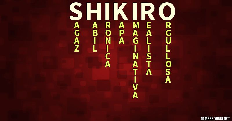 Acróstico shikiro