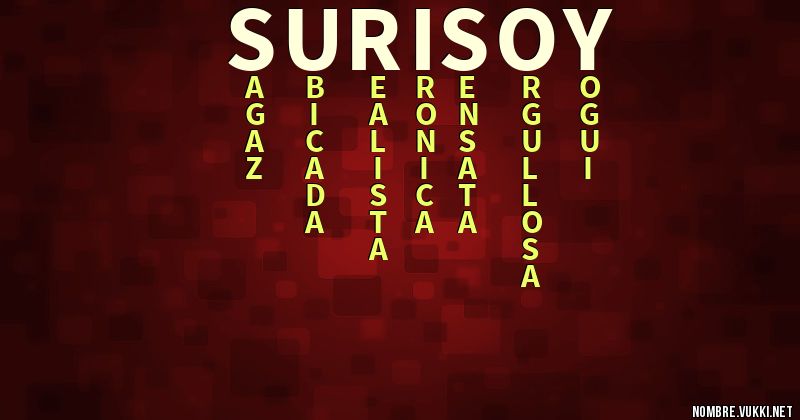 Acróstico suri soy