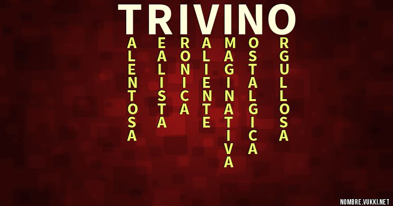 Acróstico triviño