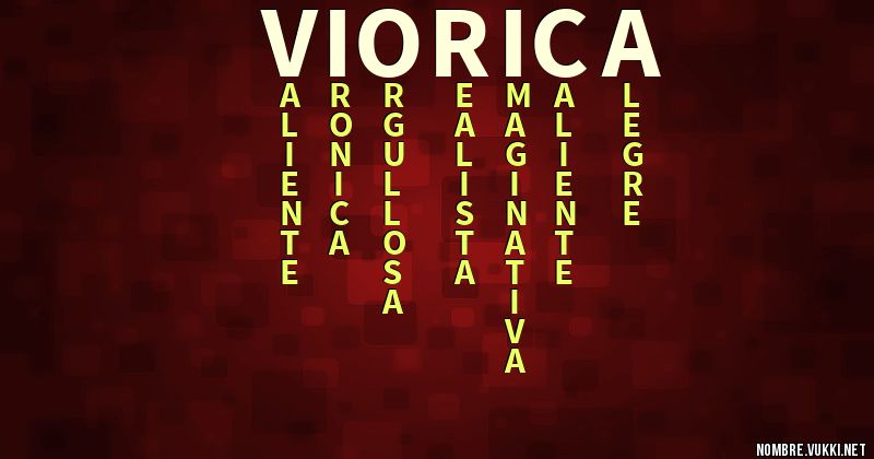 Acróstico viorica