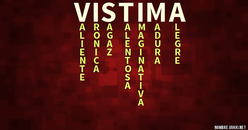 Acróstico vistima
