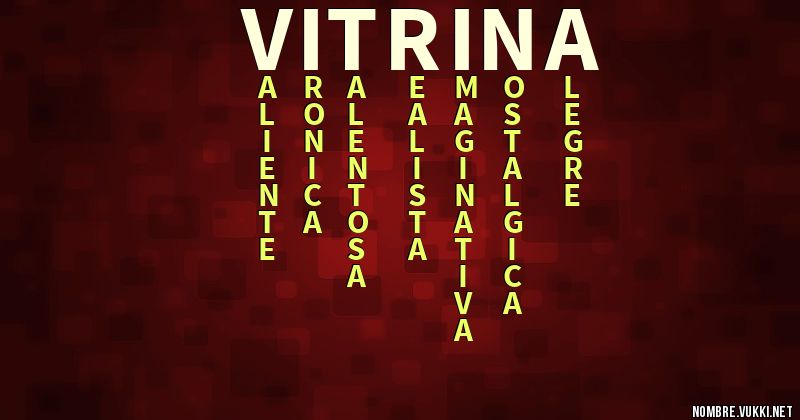 Acróstico vitrina