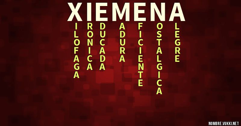 Acróstico xiemena