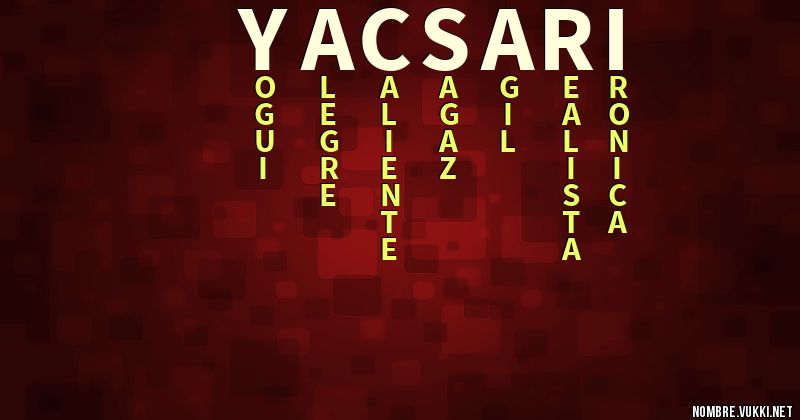 Acróstico yacsari