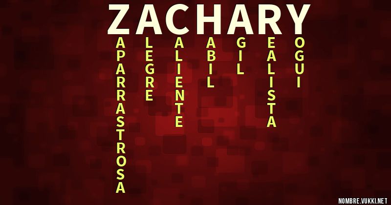 Acróstico zachary