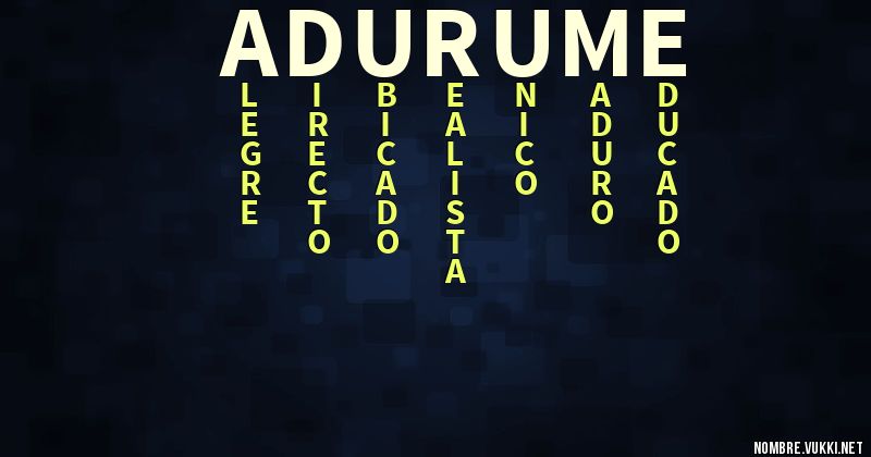 Acróstico adurume